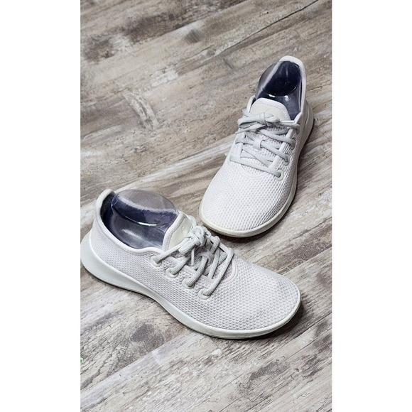 AllBirds Tree Runners TR Lace Up White Running Wool Sneakers Women's Size 7 - Picture 5 of 9